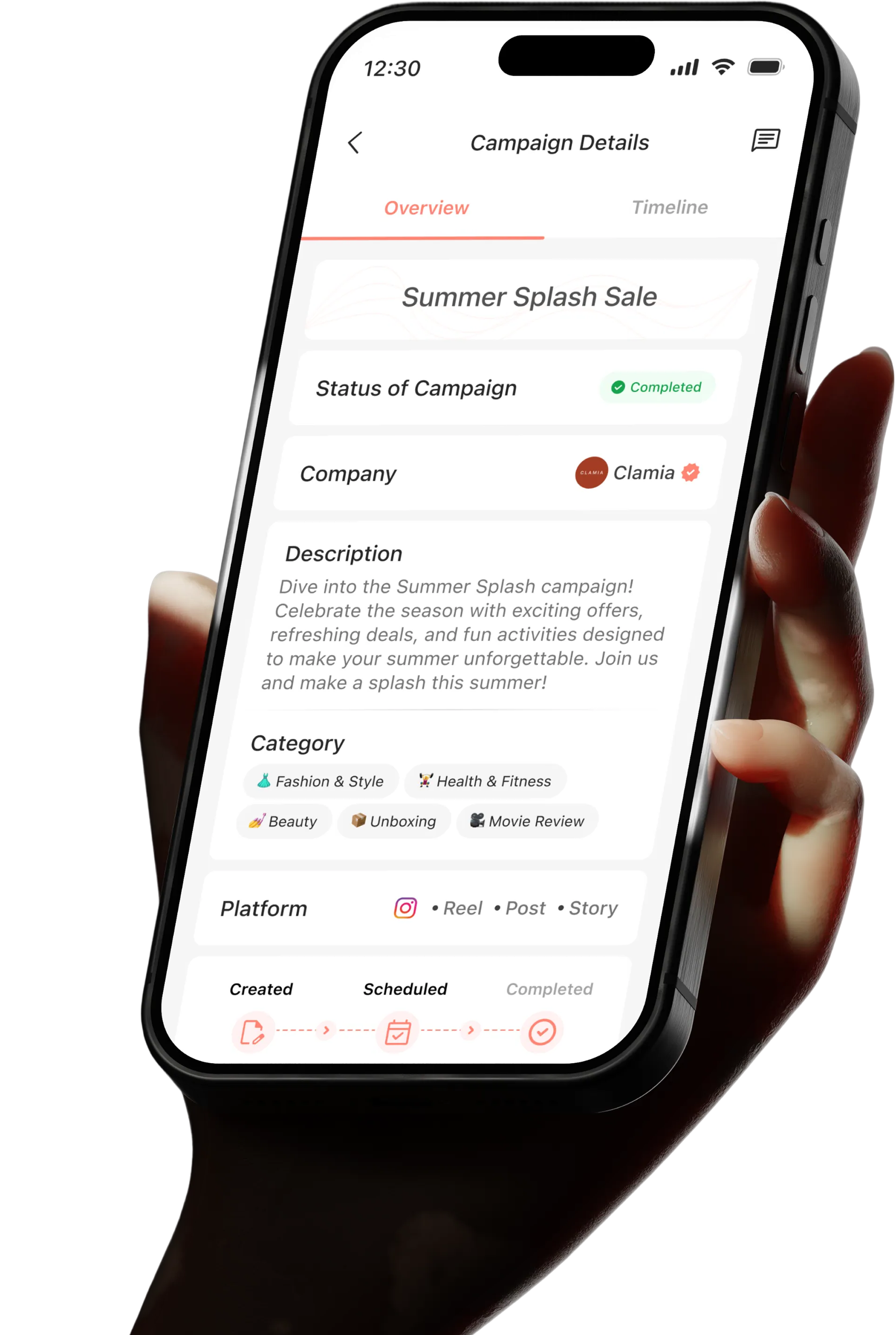 Adintors mobile app