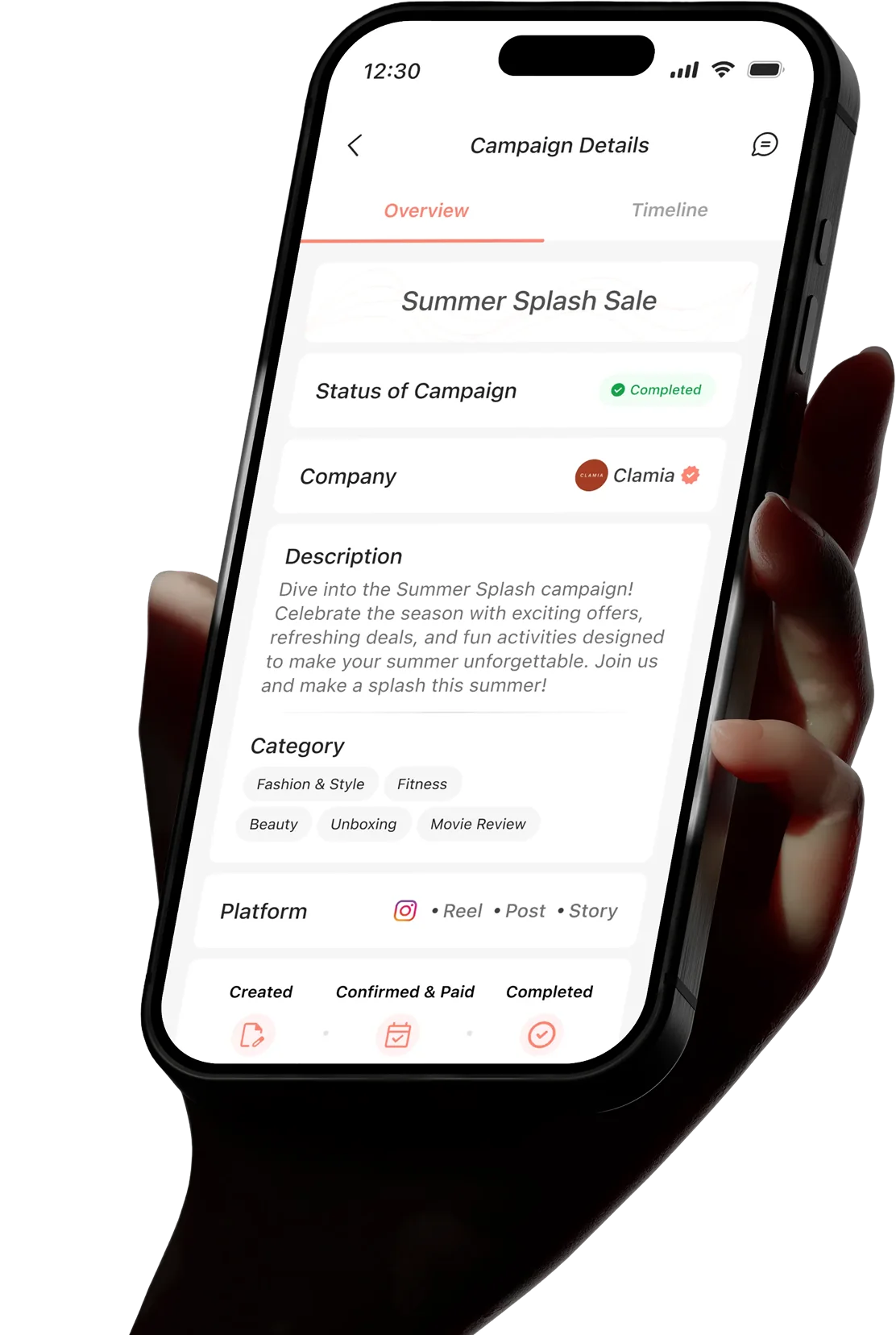 Adintors mobile app